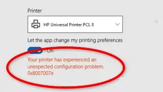 Fix Printer Configuration Error 0x8007007e In Windows 10 / 8 / 7- How To Fix Printer Error 0x800700e