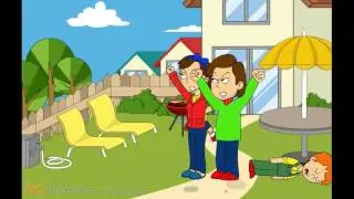 Caillou Breaks Leo's Leg /Grounded