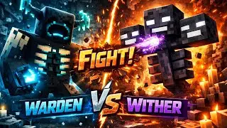 Warden Vs Wither 💀🤩 | Minecraft Fight Sirise #1 