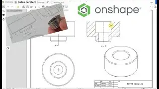 Onshape Tutorial - Drawing: definition drawing - stop -