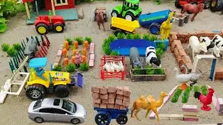 Experiment: DIY Mini Truck Build Brick House with Rooftop Fish Pond | Construction Science Project