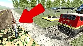 Train Stop 🛑 In Indian Bike Driving 3d #gta5 #bgmi #newupdate #allcheatcode #giant #frankling #stuck