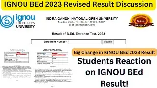 IGNOU BEd 2023 Result | Big Change in IGNOU BEd 2023 Result | Students Reacted on IGNOU BEd Result!