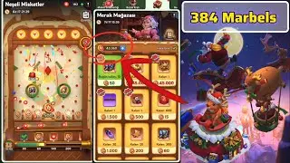 Городской скин «Снежные колокольчики» ?? Использовано 384 шарика в игре Jolly Marble; Рождественс...