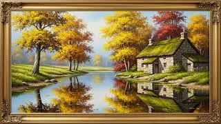 Turn Your TV Into Art 🖼 Elegant Riverside Cottage | 2 Hour Framed Gallery Screensaver 4K