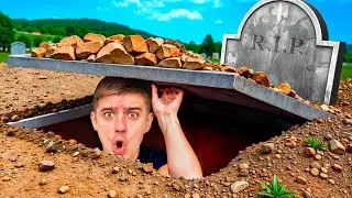 Мы застряли в СЕКРЕТНОМ бункере на кладбище!