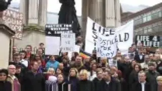 Family of murdered teen Michael Causer hold Crown Court...