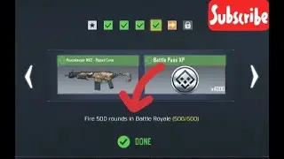 Call Of Duty Mobile Fire 500 rounds in Battle Royale