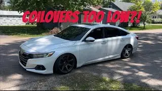 HONDA ACCORD 10-ГО ПОКОЛЕНИЯ ПОЛУЧАЕТ КОЙЛОВЕРЫ (МАКСИМАЛЬНО!!)