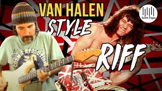 Van Halen Style Guitar  Lesson - Unchained Inspired Riff