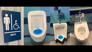 Universal City #5 Universal Studios Hollywood Super Nintendo World Area Men's Restroom Full Shoot