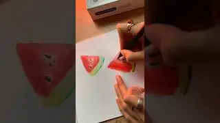 Скетч для повторения, простая работа 🍉 #art #markers #sketch #illustration  #foodsketch