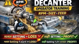 Ethanol Plant Decanter Full Training | Operator Ki Galti = Plant Ka Nuksaan #e2industrialinformation