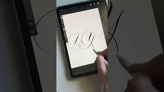 My creative process for a custom monogram #calligraphy#CustomMonogram #PersonalizedMonogram
