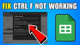 How To Fix Ctrl F Not Working In Google Sheets (New Update)