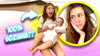 DEiXEI A TORIA CUIDAR SOZINHA do DAVID por UM DIA INTEIRO! Será que ela deu conta?