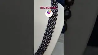 Thankyou durga mam.Beautiful black pearls mala WA 8074535987 #venusgemtestinglab ||Venus||