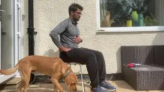 Seated Isometric Quad Contractions
