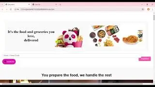 MY FOODPANDA WEBSITE MADE WITH : HTML CSS AND JAVASCRIPT!!
