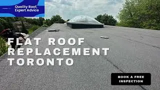 Roof Repair Toronto &ndash; Residential Flat Roof Repair Project with Waterproofing Fix