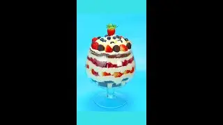 Huge cup of cake I got for today 😁 #shorts #yumup #tiktok #creamy #dessert #tasty #trending #viral