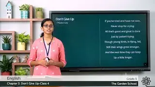 Grade 5 English Chapter 3 Class 4 Don't Give Up poem Explanation