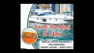 Yacht 5 star booking #dubai #yacht #booking
