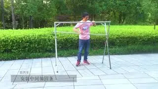 Foldable Stainless Steel Laundry Drying Rack Free Installed Clothing Storage