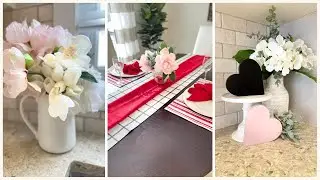 Valentine's Day Coffee Station & Kitchen Decor | Last Minute Simple & Cozy Decor Ideas