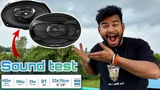 Sound boss 6x9 oval 3way coaxial car speaker unboxing detail review and sound test mega bass 🔊🔊