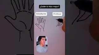 Desaf&iacute;o de dibujo profesor vs estudiante 😱#arte #dibujo #desafiodedibujo #reelsviral #dibujomano