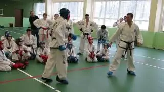 Семинар Юрикова К.Н. Москва 2016  подхват   зачетка  taekwondo ITF