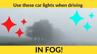 Use these lights when driving in fog