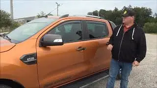 Window wind deflectors for the Ford Ranger