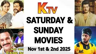 K TV Saturday & Sunday Special Movies | Nov 1st & 2nd 2025 | K TV Movies | FAMILY ENTERTAINMENT 2.0