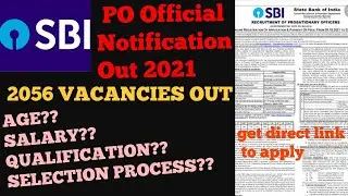 SBI PO RECRUITMENT 2021|HOW TO FILL ONLINE FORM OF SBI PO|SBI FORM KAISE BHARE 2021|EXAM PATTERN2021