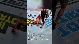 Top 5 Best Knockouts in ufc #mma #ufc #thaiboxinglife