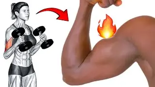 How to Pump a Biceps muscle fast at home with dumbbells.