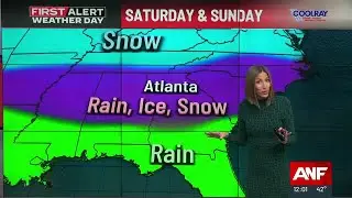 FIRST ALERT WEATHER: Potential for severe wintry mix for metro Atlanta this weekend