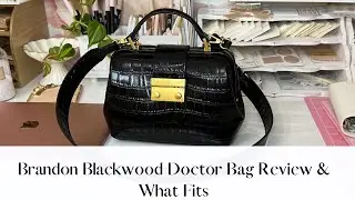 Brandon Blackwood Doctor Bag Review & What Fits. GORGEOUS!!!!!!