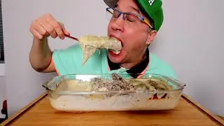 ASMR &bull; CHICKEN &bull; ALFREDO &bull; CABBAGE ROLLS &bull; MUKBANG &bull; FEAST &bull; SEANUSCA FOOD | ( HOMEMADE) 