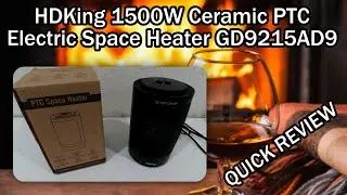 HDKing 1500W Ceramic PTC Electric Space Heater GD9215AD9 Review