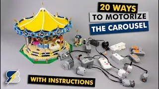20 ways to motorize the LEGO Creator Expert 10257 Carousel set!