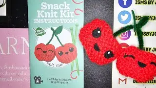 Five Below Snack Knit Kit Very Cherry How to knit For Beginners