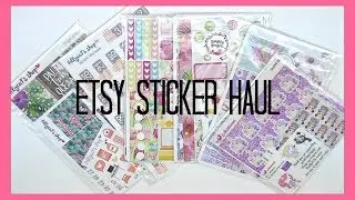 ETSY STICKER HAUL ft Little Miss Paperie, Simply Ginger Co, and More.