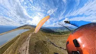 360° 8K Paragliding #358: Evening soaring in perfect conditions on Schönjoch