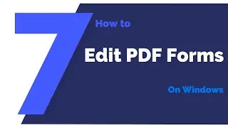 How to Edit PDF Forms on Windows | PDFelement 7