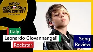 206 | JESC 2025 - Song Review of Italy 🇮🇹 - Leonardo Giovannangeli - &lsquo;Rockstar&rsquo;