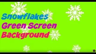 Snowflakes Green Screen Background iMovie