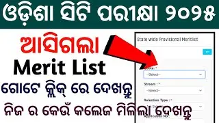 Список зачётных единиц CT 1st Merit List 2025 | Список зачётных единиц CT Odisha 2025 | Как прове...